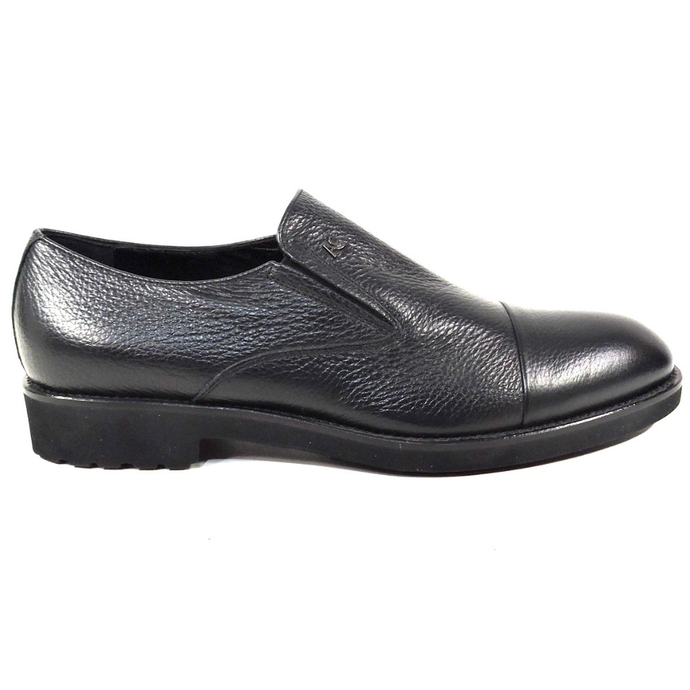 ALBERTO CICCIOLI 🇮🇹 MEN'S BLACK SOFT LEATHER COMFORT LOAFERS - Picture 4 of 8